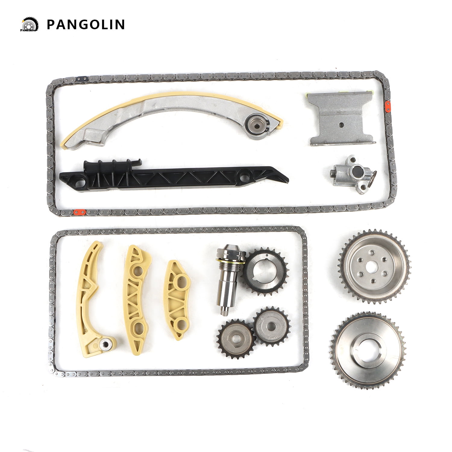 Engine Timing Chain Parts Kit W/Tensioner Guide Rails Crank Engine Timing Chain Parts Kit W/Tensioner Guide Rails Crank