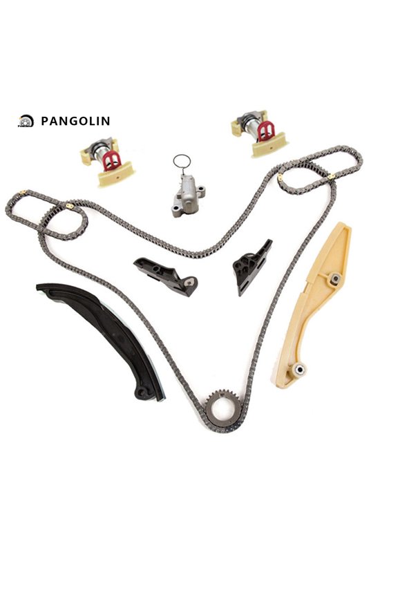 Engine Timing Chain Kit Fit for 2011-2017 Explorer, 2015-2016 F-150, 2013-2016 Flex, 2011-2016 Edge, 2011-2017 Mustang Timing Belt Kit Engine Replace Part OE JL3Z-6L266-A, AT4Z-6K254-A