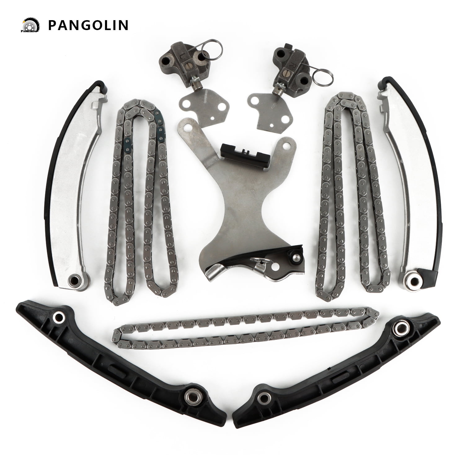 Timing Chain Rails PANGOLIN Engine Timing Chain Kit with Tensioners Guide Rails Fit for ...