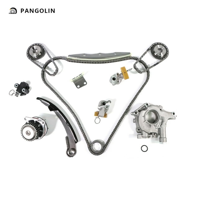 PANGOLIN Engine Timing Chain Kit with Water & Oil Pump Fit for 2002