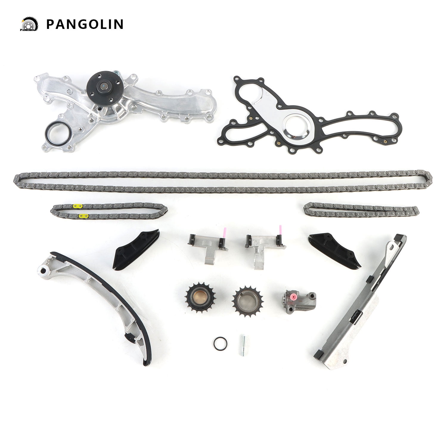 PANGOLIN Engine Timing Chain Kit with Water Pump Fit for 2006-2015