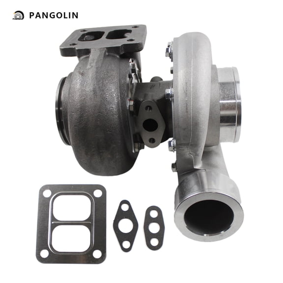 PANGOLIN Universal Turbocharger with Gasket Kit GT45 T4 Fit for All 4.0L-6.0L Engine Turbo Charger Horse Power up to 600+HP Replacement Part