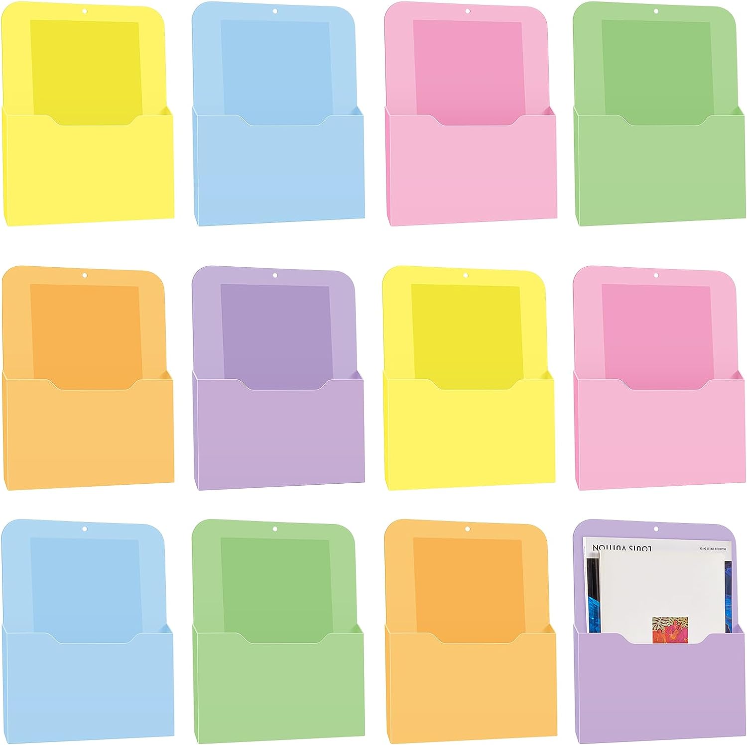 PANGU 12 Pcs File Holder Large Size Refrigerator