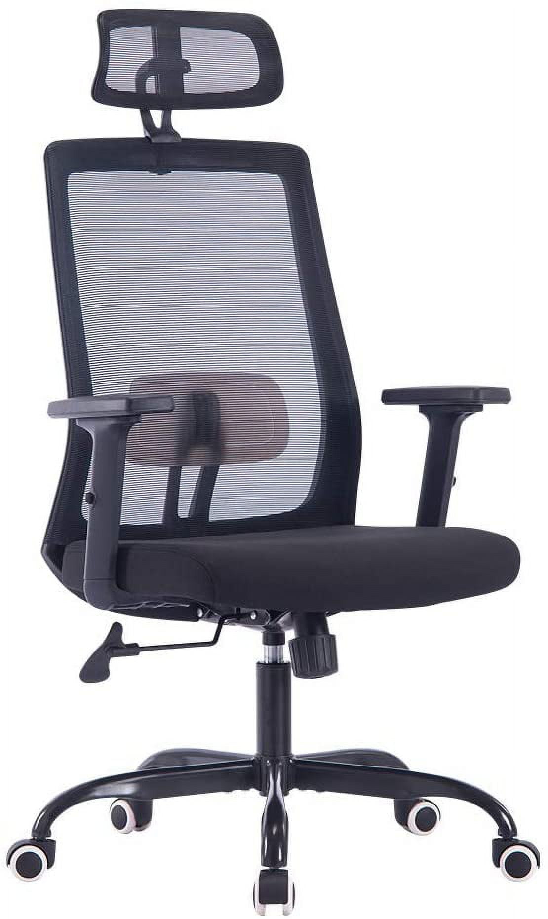 PANGU Black Computer Chair, High Back Mesh Desk Chair, Ergonomic Gaming