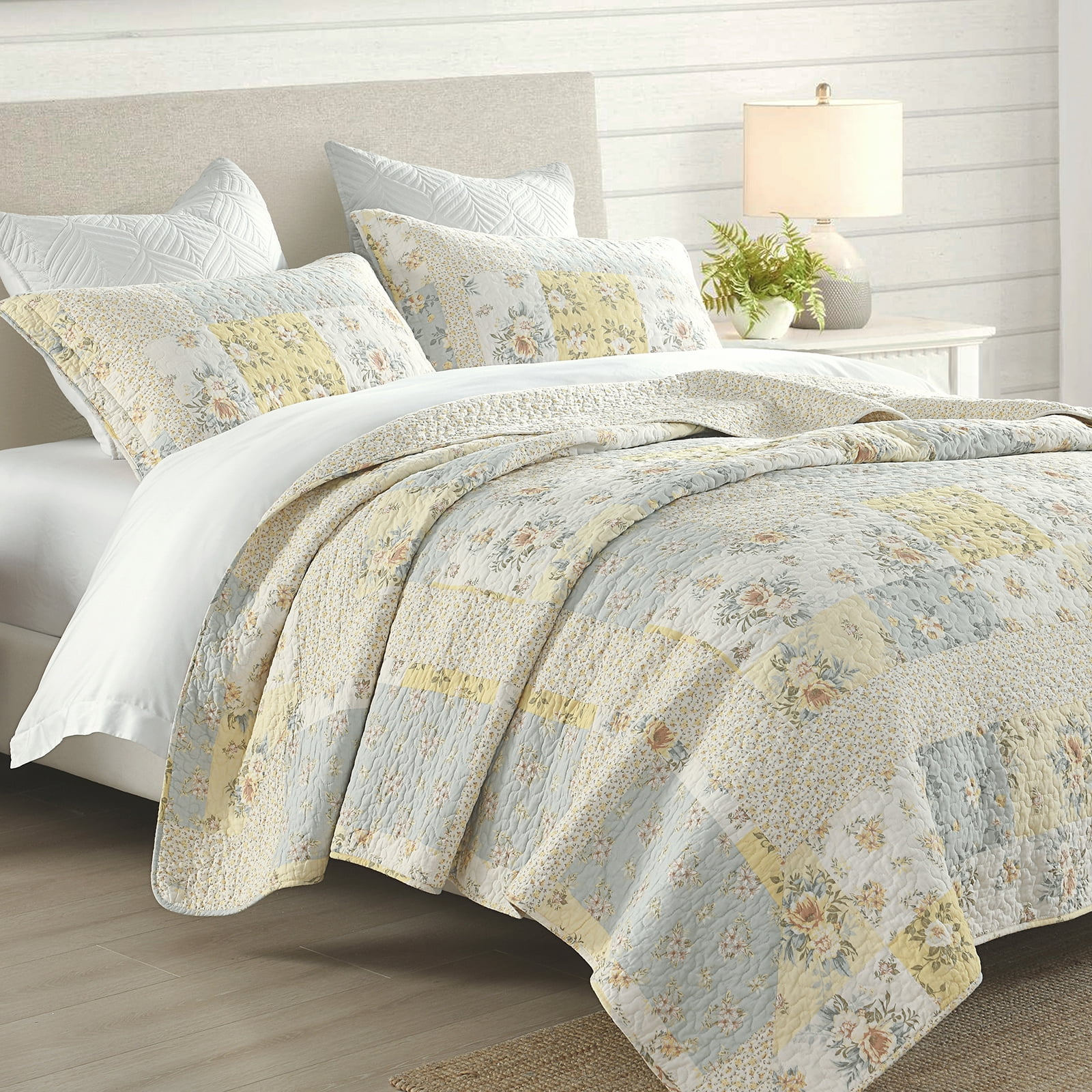 PANGUSHAN 100 Cotton 120"x120" Oversized California King Bedspread