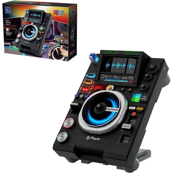 PANTASY Retro DJ Turntable Building Set Bluetooth Display Model