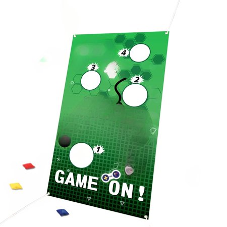 MALLMALL6 Video Game Toss Games with 4 Bean Bags for Party Supplies