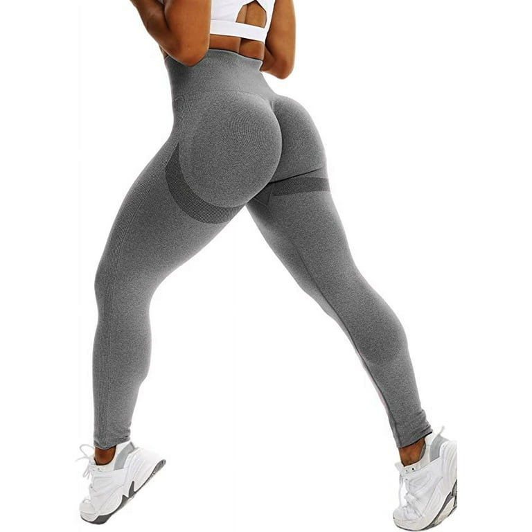 PANuYIN Women's High Waist Textured Butt Lifting Slimming Workout Leggings  Tights, XL 