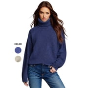 PAOLA RIBONI Versatile Turtleneck Pullover Sweater With Lurex Knots In Trendy Colors Relaxed Fit Crafted From Premium Blends Comfort And Style Combined