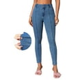 thumbnail image 1 of PAOLA RIBONI Women's Plain High Waist Skinny Jeans in Classic Blue, Casual Comfy Denim Pants for Daily Wear, Perfect for Every Season Ladies Bottoms, 1 of 8