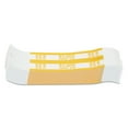 thumbnail image 1 of PAP-R Currency Straps 1.25" Width - Total $1,000 in $10 Denomination - Self-sealing, Self-adhesive, Durable - 20 lb Paper Weight - Kraft - White, Yellow, 1 of 6