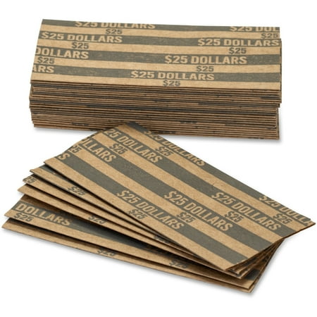 PAP-R, PQP30100, Flat Coin Wrappers, 1000 / Box, Dark Gray