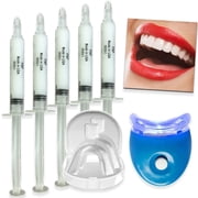 PAP Teeth Whitening and Stain Remover Kit -&nbsp; 5 Syringes, Blue Light, Tray