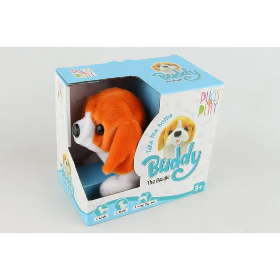 PAP03 PUGS AT PLAY BUDDY WALKING DOG