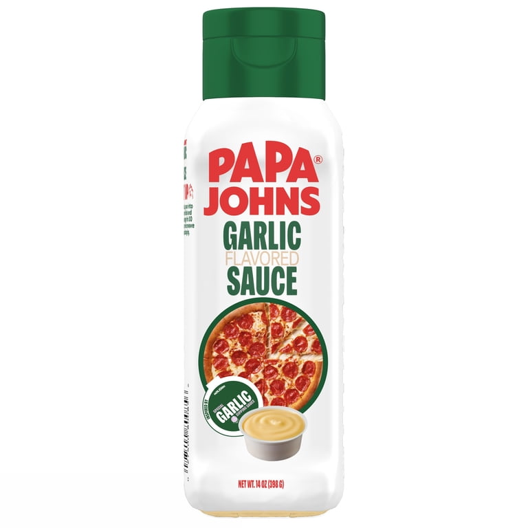 Papa Johns Garlic Flavored Sauce, Squeeze Bottle, 14 oz