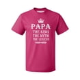 thumbnail image 1 of PAPA King Myth Legend Father's Day Gift Men's T-shirt, Cyber Pink, XL, 1 of 2