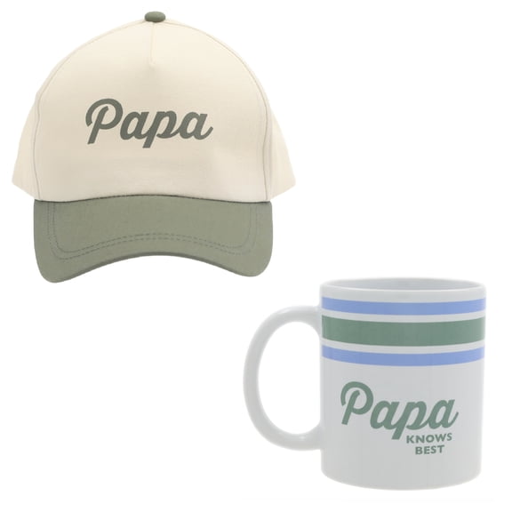 Papa Knows Best Cap and Mug Gift Set, 2 Pieces, Father's Day by Way To Celebrate