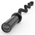 thumbnail image 1 of ROALW EZ Curl Bar, 47-Inch Olympic Barbell for Bicep & Tricep Workouts - 500 LB Capacity, Compatible with 2-Inch Weight Plates, Ideal for Home Gym Strength Training, Black, 1 of 8