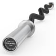 thumbnail image 1 of ROALW EZ Curl Bar, 47-Inch Olympic Barbell for Bicep & Tricep Workouts - 500 LB Capacity, Compatible with 2-Inch Weight Plates, Ideal for Home Gym Strength Training, Black Silver, 1 of 8