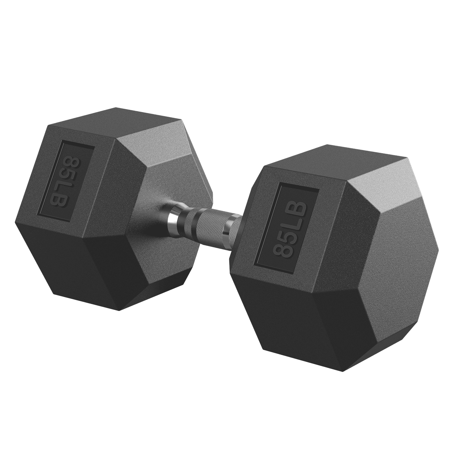 ROALW HEX Dumbbell 85 lb, Rubber Encased Home Gym Dumbbells, Exercise & Fitness Weights Dumbbells for Women & Men, Hand Weight for Strength Training