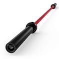 thumbnail image 1 of ROALW 6.5FT Olympic Barbell 1000LB Capacity – 2 Inch Heavy Duty Strength Training Bar for Squat, Deadlift & Bench, Red and Black, 1 of 8