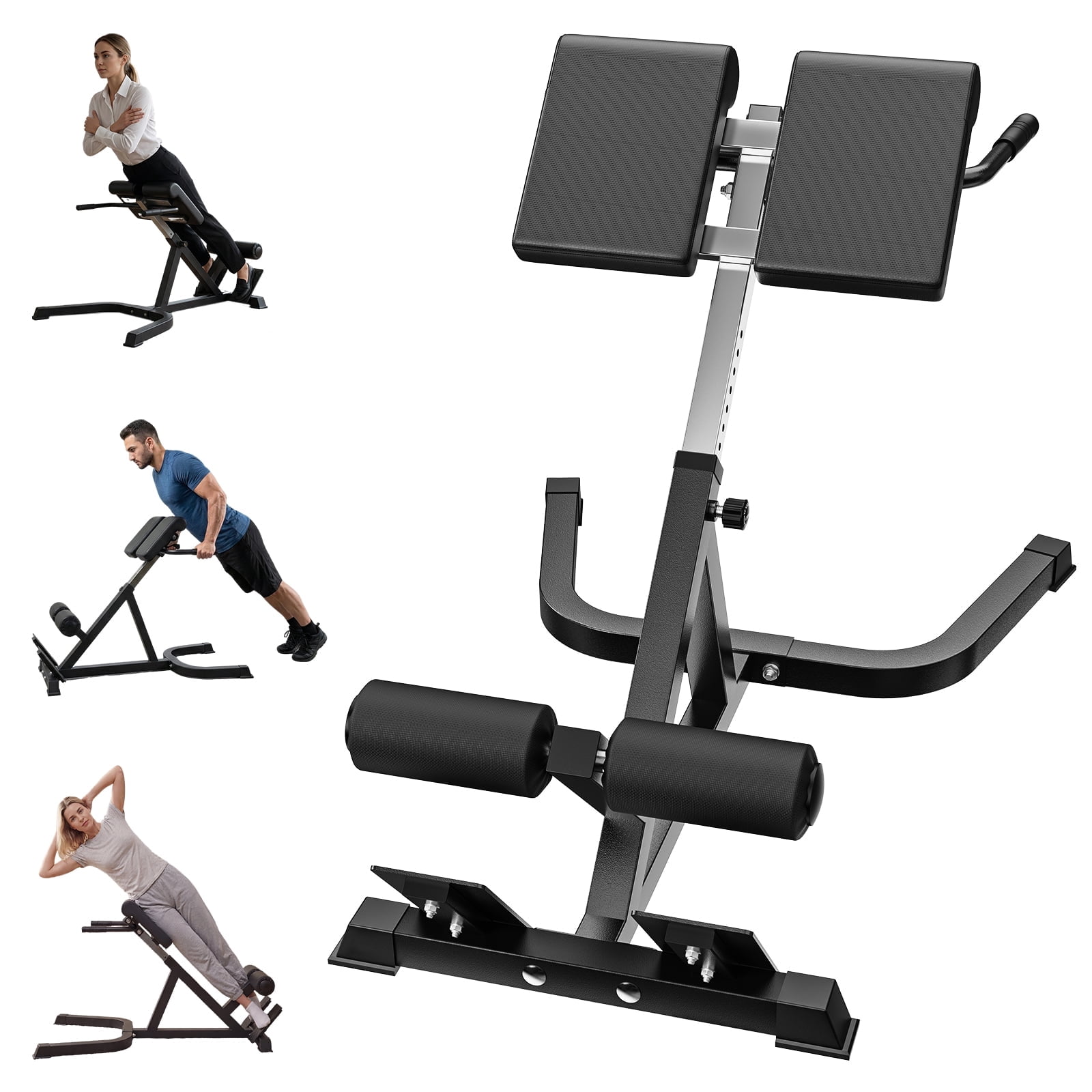 ROALW Roman Chair Back Extension Bench Machine, Hyperextension Bench ...