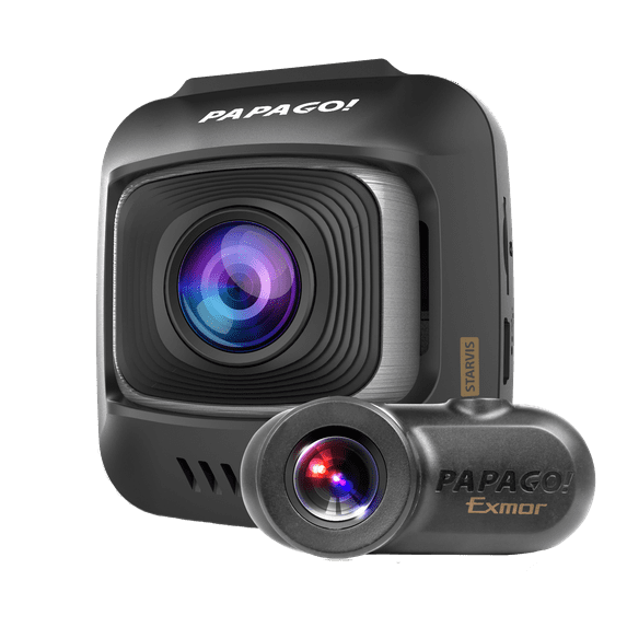 PAPAGO! GoSafe S780 2-Channel 1080p Full HD Front and Rear Dash Cam with Sony Starvis Image Sensor Ultra Wide Angle and Driving Safety Features Free 16GB Micro SD Card