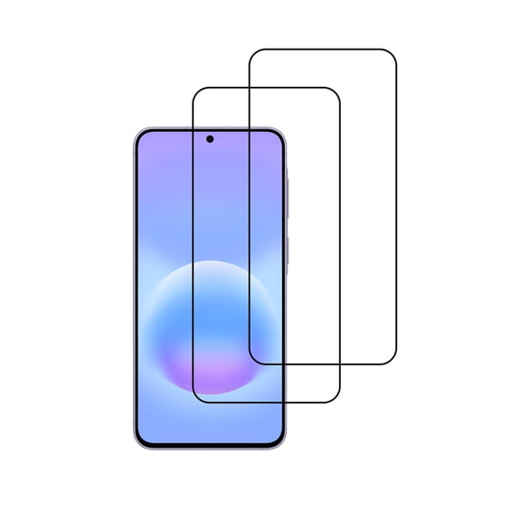 PAPAUTOP [2 Pcs] Black Full Coverage Easy Installation Tempered Glass Screen Protector for Samsung Galaxy A57 5G 2026