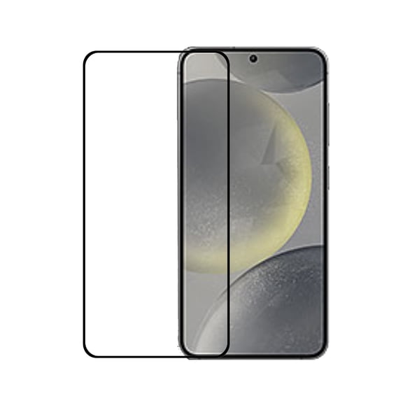 PAPAUTOP [2 Pcs] Black Full Coverage Easy Installation Tempered Glass Screen Protector for Samsung Galaxy S25 2025