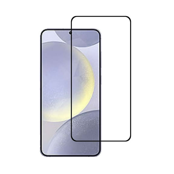 PAPAUTOP [2 Pcs] Black Full Coverage Easy Installation Tempered Glass Screen Protector for Samsung Galaxy S25 Plus 2025