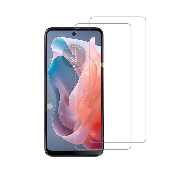PAPAUTOP [2 Pcs] HD Clear Anti-Scratch Easy Installation Tempered Glass Screen Protector for Motorola Moto G Play 2024