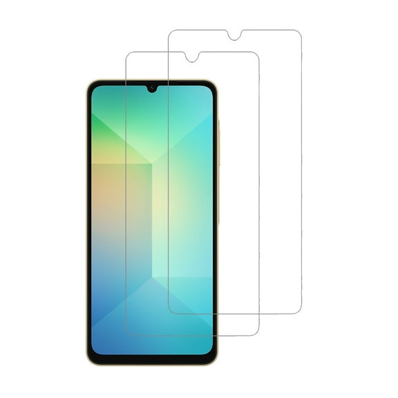 PAPAUTOP [2 Pcs] HD Clear Anti-Scratch Easy Installation Tempered Glass Screen Protector for Samsung Galaxy A06 5G 2025