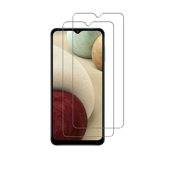 PAPAUTOP [2 Pcs] HD Clear Anti-Scratch Easy Installation Tempered Glass Screen Protector for Samsung Galaxy A12