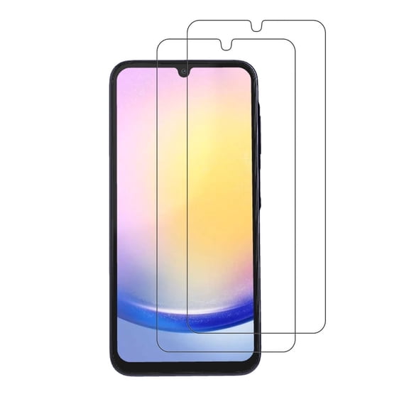 PAPAUTOP [2 Pcs] HD Clear Anti-Scratch Easy Installation Tempered Glass Screen Protector for Samsung Galaxy A25 5G A256E