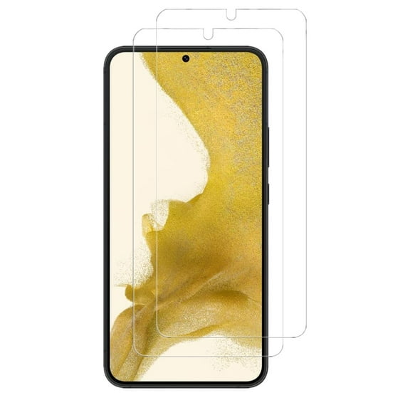 PAPAUTOP [2 Pcs] HD Clear Anti-Scratch Easy Installation Tempered Glass Screen Protector for Samsung Galaxy S22 Plus 2022