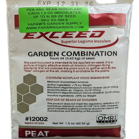 PAPAW'S GARDEN SUPPLY LLC "HELPING THE NEXT GENERATION GROW"! GARDEN INOCULANT FOR PEAS AND BEANS (Copy)