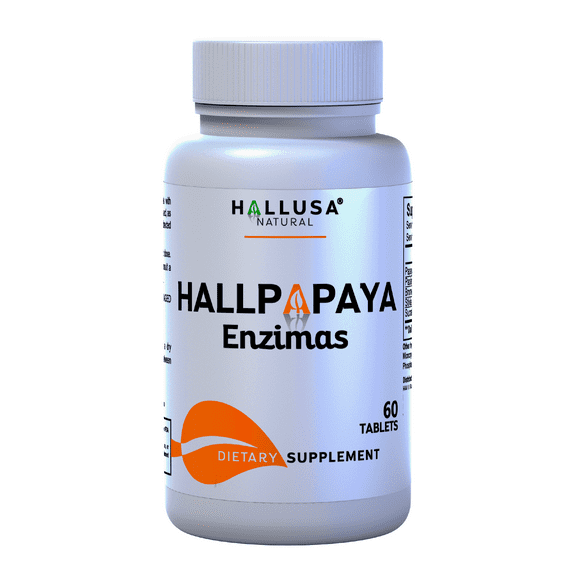 HALLUSA Papaya Enzyme Digestive Enzymes for Women and Men Probiotics for Digestive Health 60Tabs