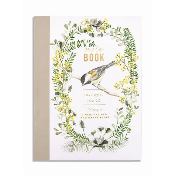 PAPAYA, Kraft & Floral Cloth Bound Notebook