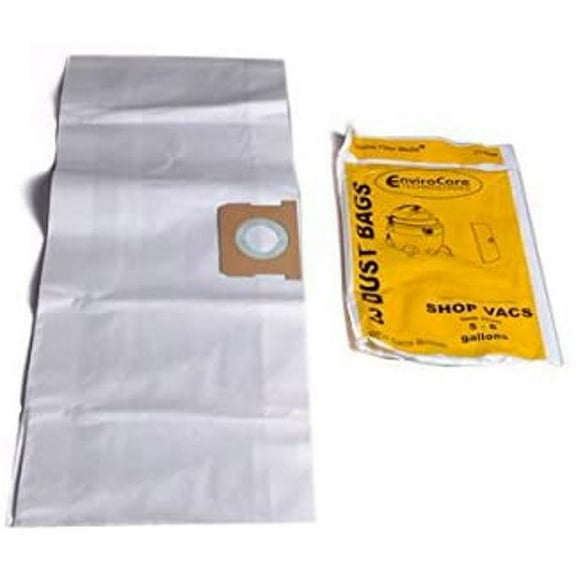 PAPER BAG, Compatible with Shop Vac 5-8 GALLON ENV TYPE E 3PK