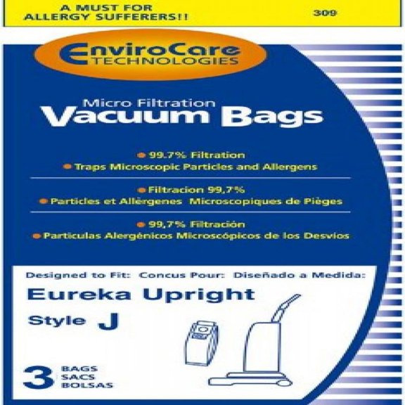 PAPER BAG, STYLE J MICRO-FILTRATION ENV 3PK