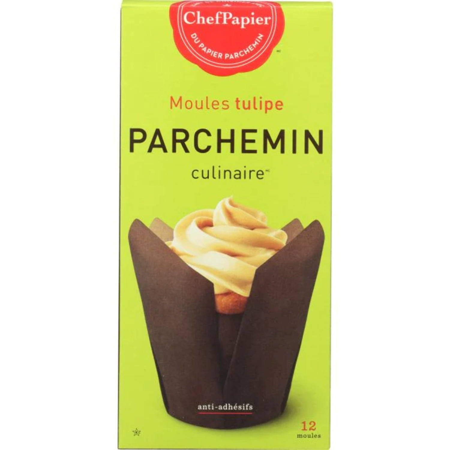 PAPER CHEF Parchment Cup Tulip, 12 pc