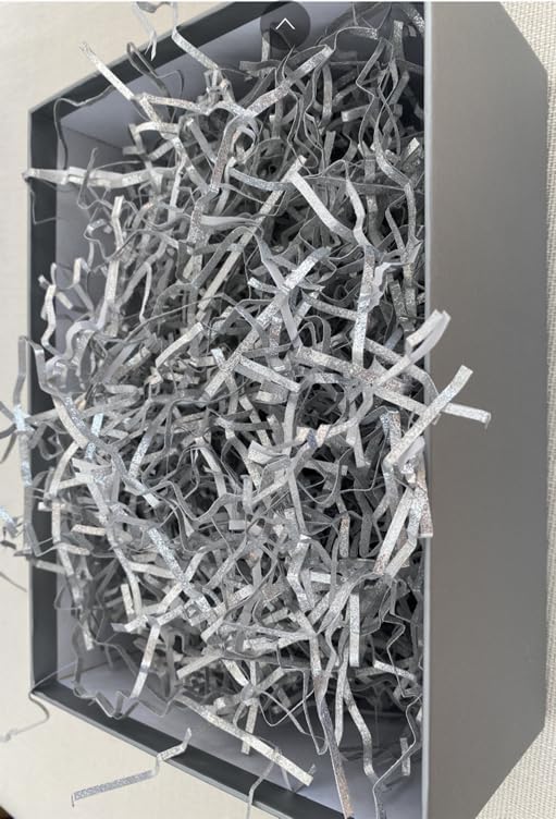 Fair Paper PAPER FAIR 1/2 LB Metallic Silver Glitter Easter Grass Crinkle Cut ...