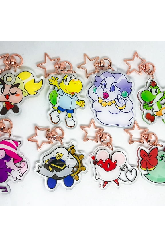 PAPER MARIO Double Sided Charms (1 keychain)
