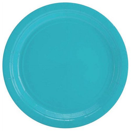 PAPER PLATES 10-1/2" CARIBBEAN BLUE