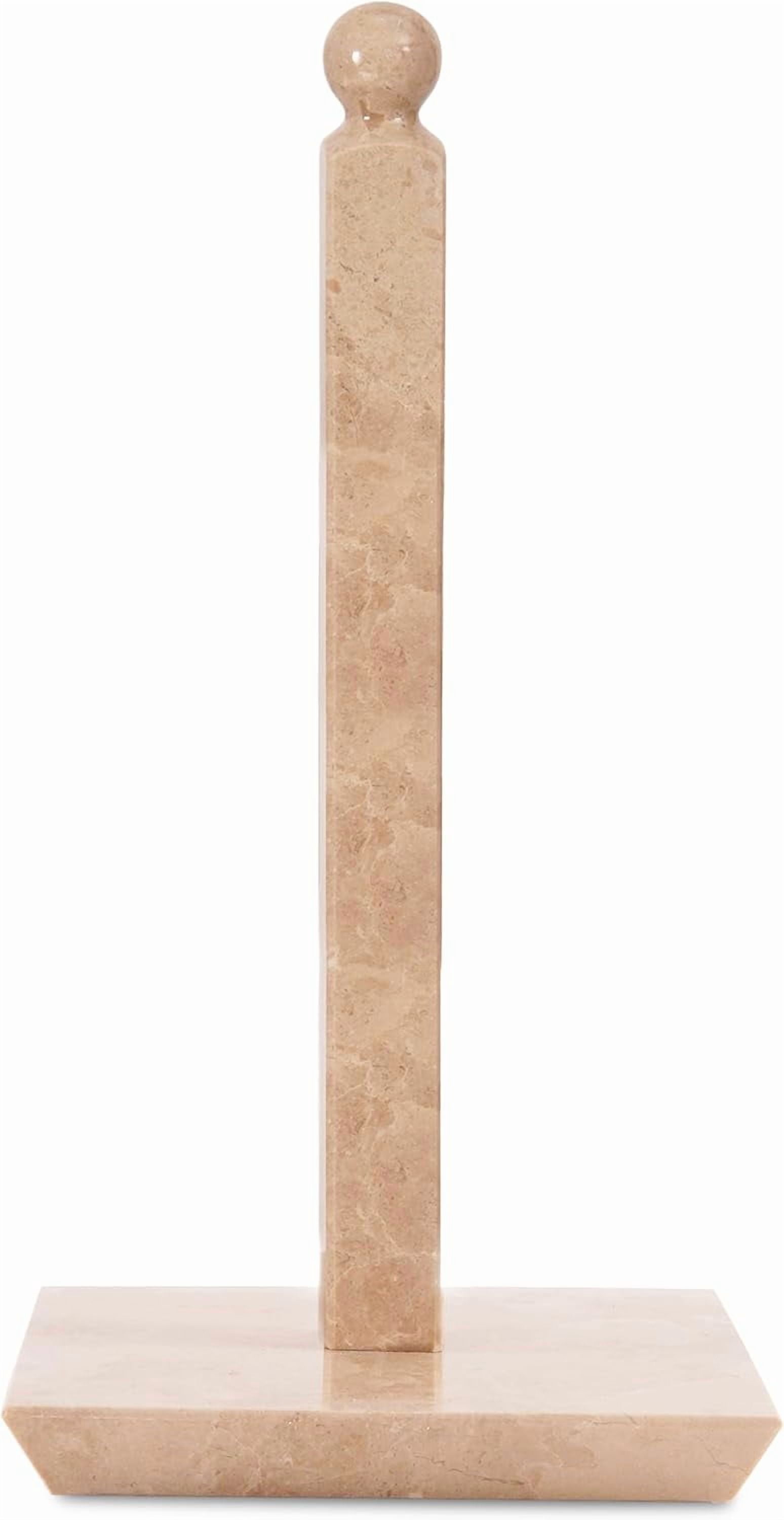 Radicaln Verona Marble Paper Towel Holder 12.5" Stone Paper Towel Organizer for Kitchen Countertop Storage, Kitchen Essentials, Elegant Freestanding Roll Stand for Bathroom and Home Décor