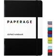 thumbnail image 1 of PAPERAGE Dotted Journal Notebook, (Black), 160 Pages, Medium 5.7 inches x 8 inches - 100 GSM Thick Paper, Hardcover, 1 of 6