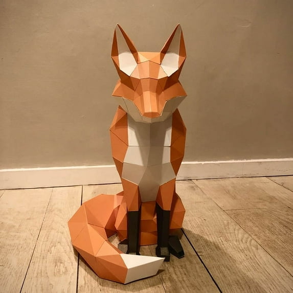 PAPERCRAFT WORLD DIY 3D Fox Model