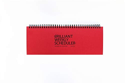 PAPERIAN Brilliant Weekly Scheduler - Wirebound Undated Weekly Planner ...