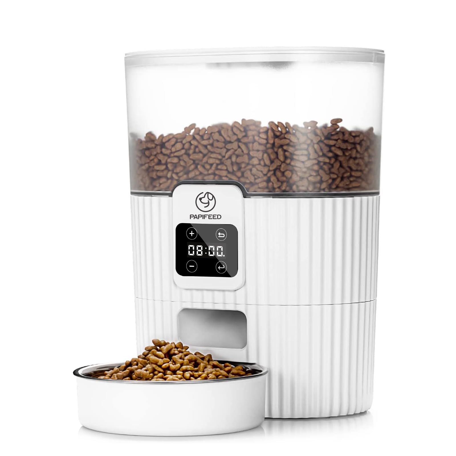 PAPIFEED Automatic Cat Feeder, STF9 Programmable Feeding Schedule, Dual