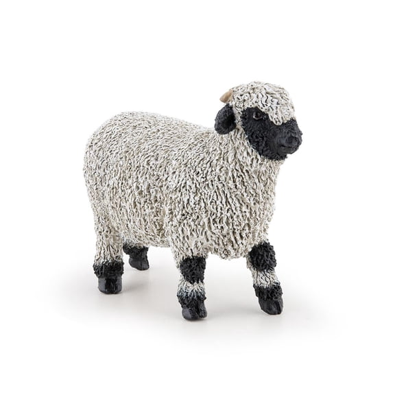 Papo Valais Blacknose Sheep Hand Painted Figurine - Heirloom Quality Collectible (51194)